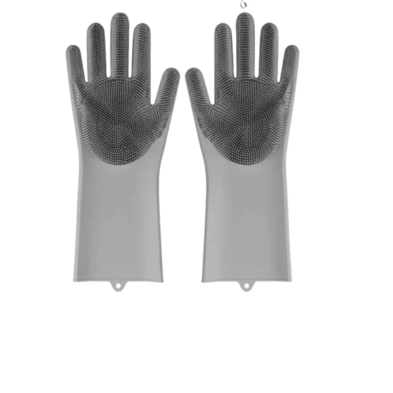 Commercial Kitchen Gloves - Multifunctional Magic Silicone Dishwashing Gloves, Reusable