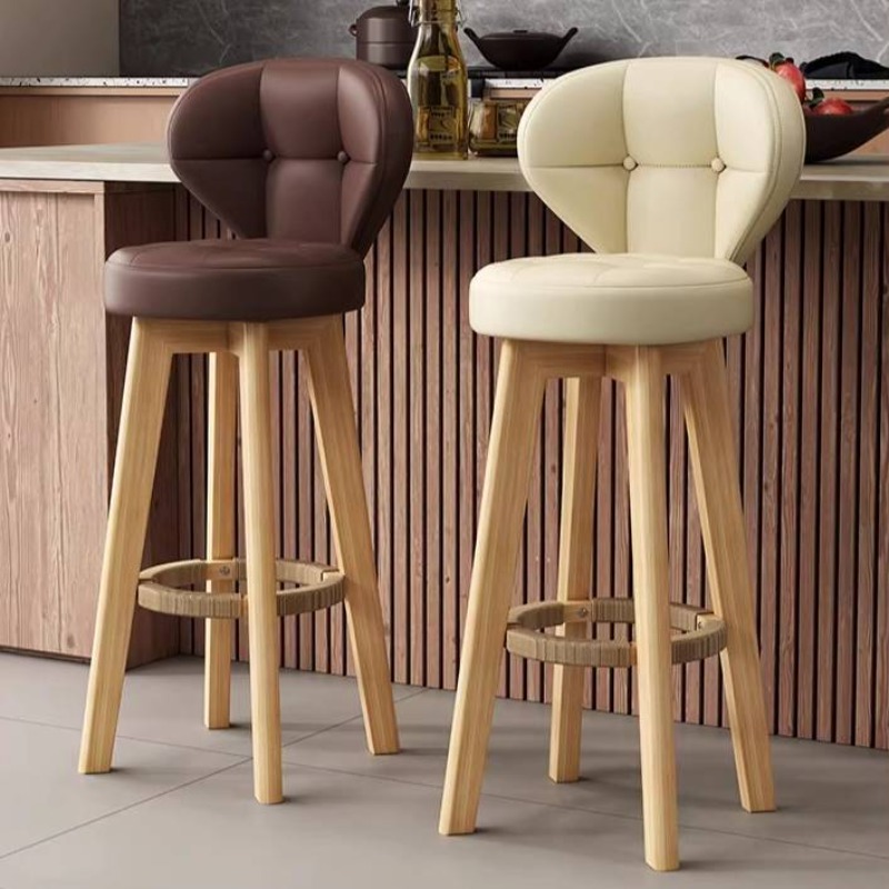 Commercial Kitchen Designer - Wooden Legs Unique Bar Stools Swivel