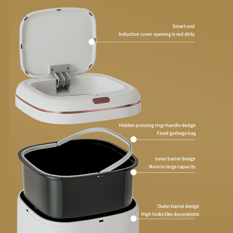 20/35/40L Smart Trash Can Larg - Commercial Kitchen Trash Can recension och pris