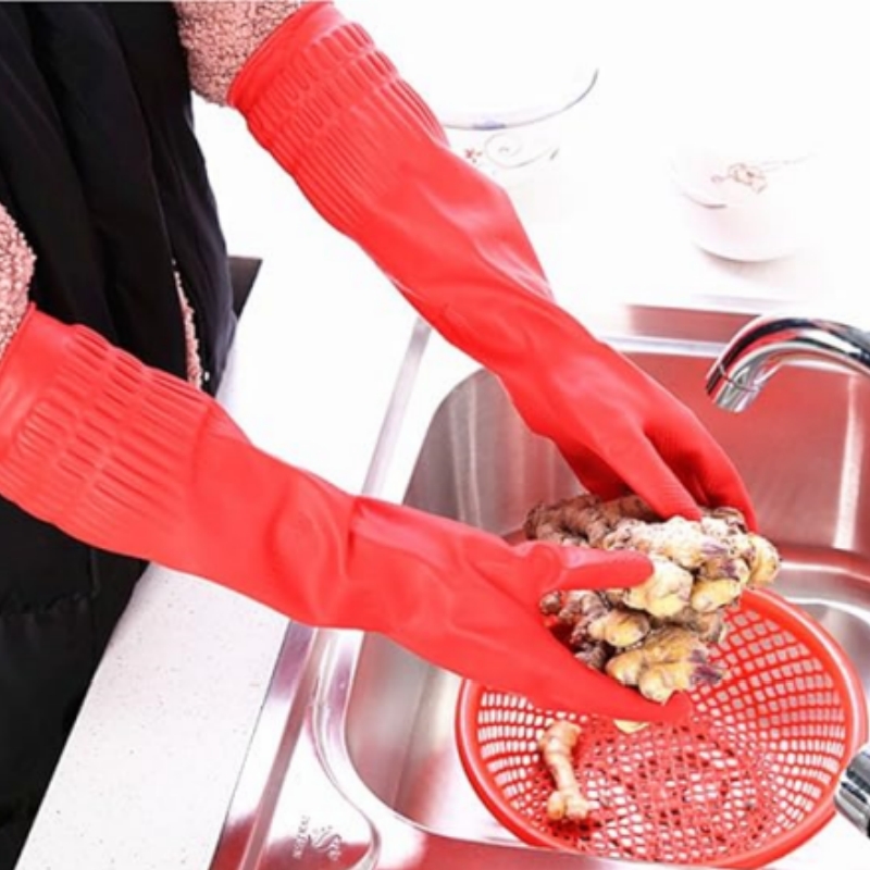 1Pair Lengthen Dishwashing Cle - Commercial Kitchen Gloves recension och pris