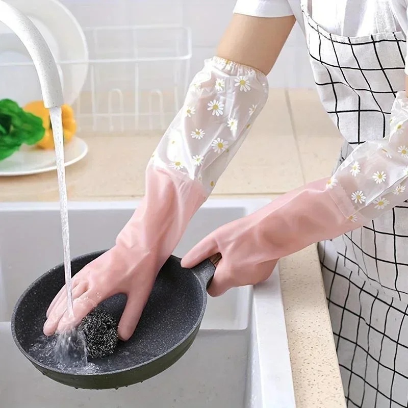Household Long Sleeve Rubber G - Commercial Kitchen Gloves recension och pris