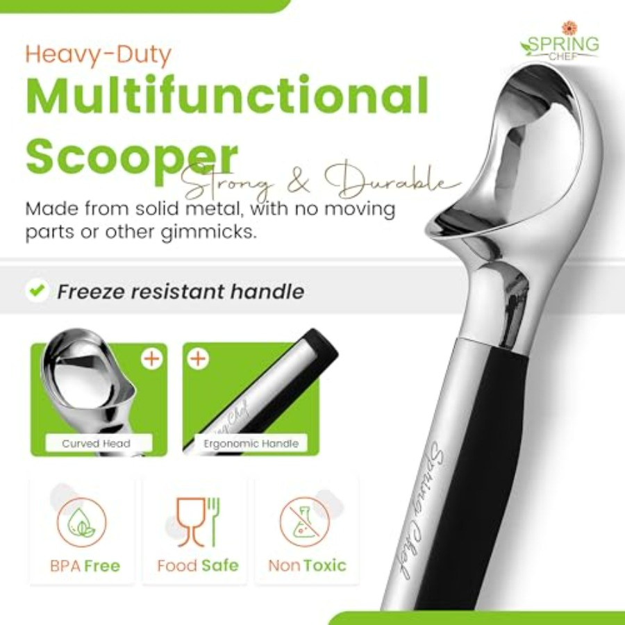 Heavy Duty Metal Ice Cream Sco - Commercial Kitchen Dishwasher recension och pris