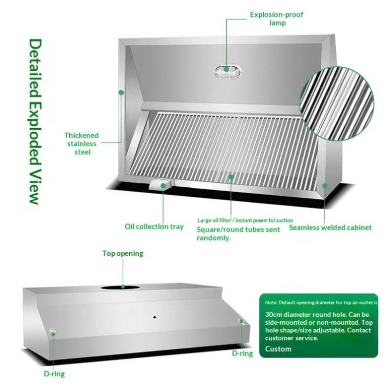 Commercial Customizable Kitche - Commercial Kitchen Exhaust Hood recension och pris