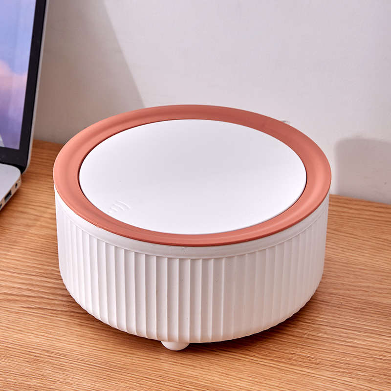 Round Trash Can With Lid, Whit - Commercial Kitchen Trash Can recension och pris