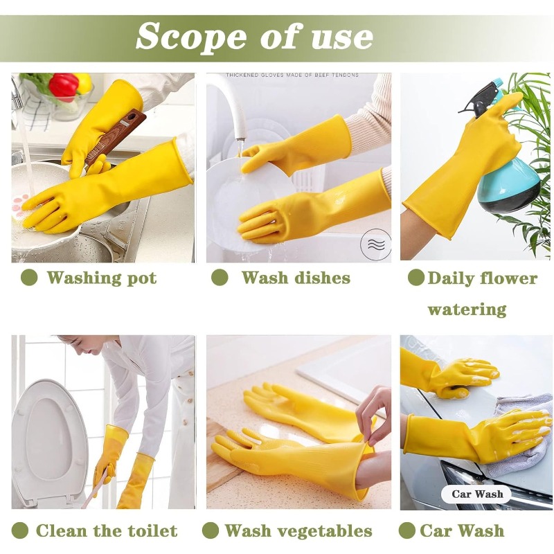 3 Pairs for Kitchen Washing Bo - Commercial Kitchen Gloves recension och pris