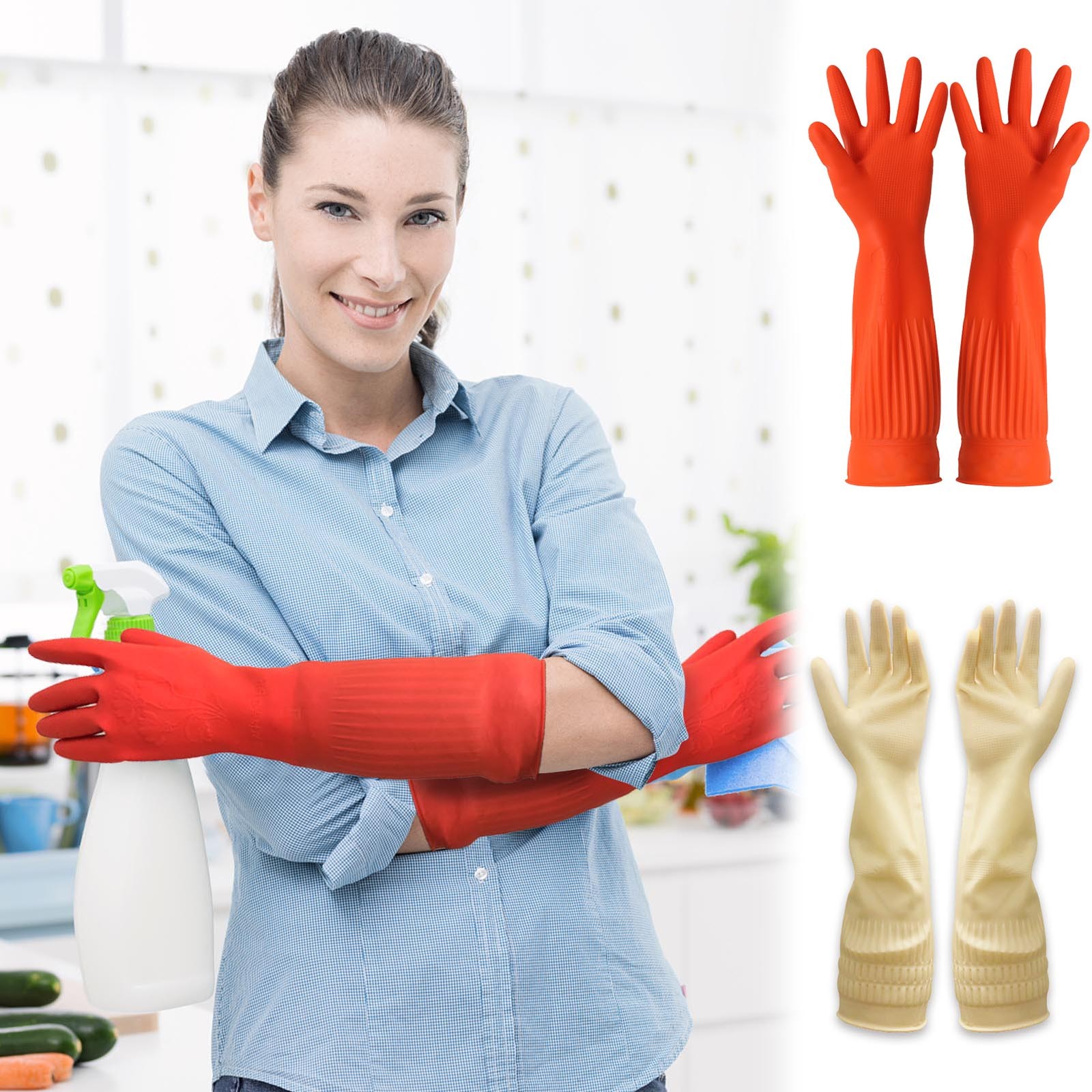 1pair Flexible Comfortable Rub - Commercial Kitchen Gloves recension och pris