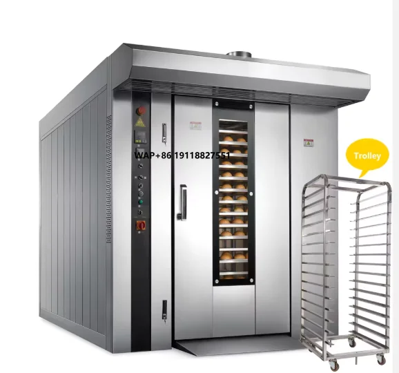 16/32/64 Tray Commercial Elect - Rotary Bakery Oven recension och pris