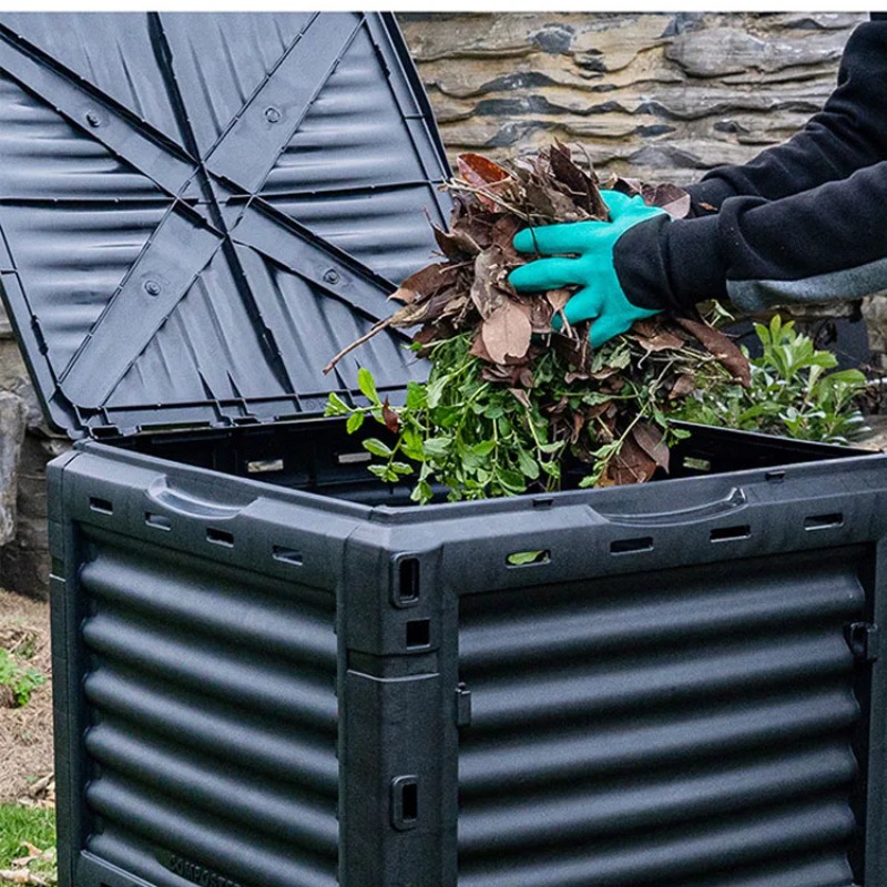 Garden Compost Bin Outdoor Com - Commercial Kitchen Trash Can recension och pris