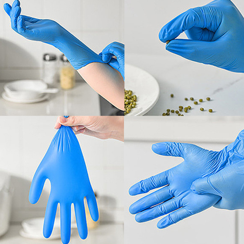 50/100PCS Blue Nitrile Gloves  - Commercial Kitchen Gloves recension och pris