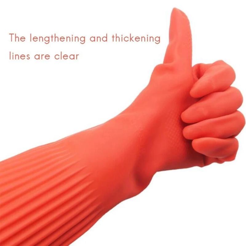 Extra‑Long Rubber Cleaning Glo - Commercial Kitchen Gloves recension och pris