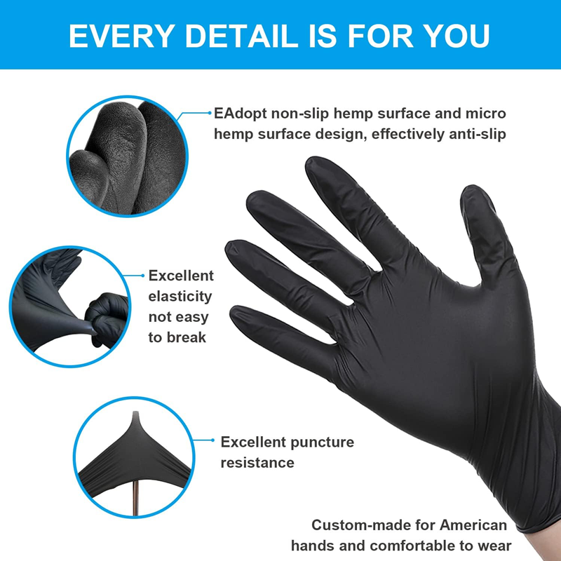 Disposable Nitrile Waterproof  - Commercial Kitchen Gloves recension och pris