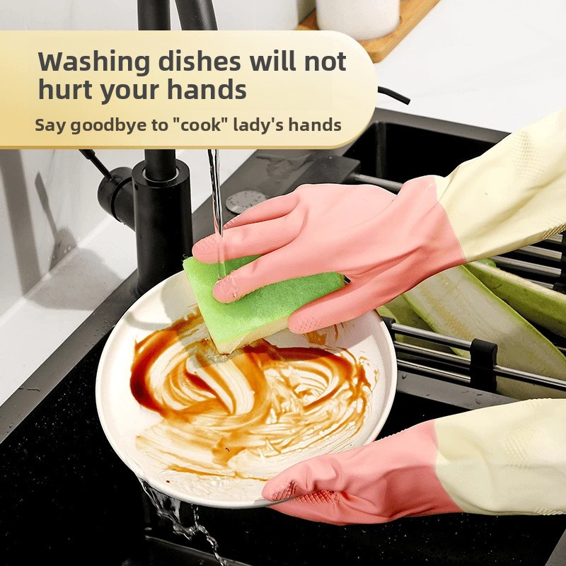 Durable Waterproof Latex Kitch - Commercial Kitchen Gloves recension och pris