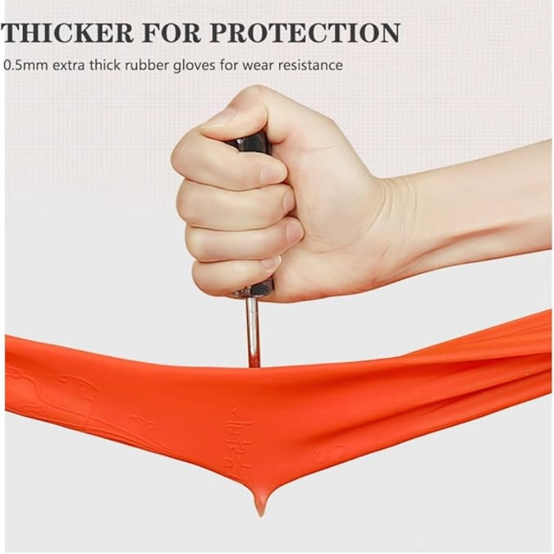 45CM Extra-Long Rubber Cleanin - Commercial Kitchen Gloves recension och pris