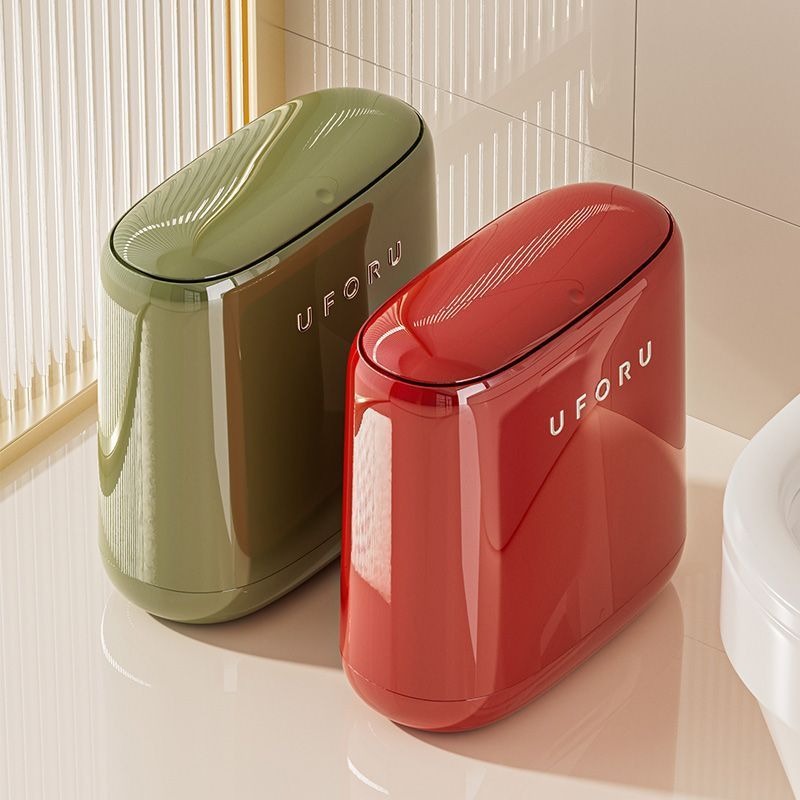 Bathroom Narrow Trash Can Plas - Commercial Kitchen Trash Can recension och pris