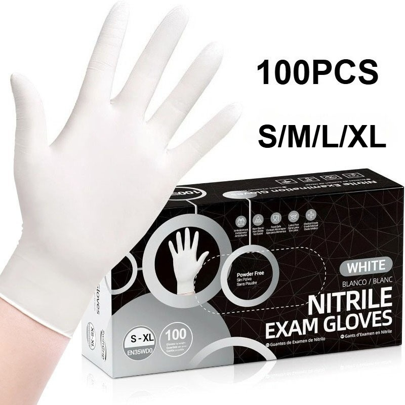 10-100PCS White Disposable Nit - Commercial Kitchen Gloves recension och pris