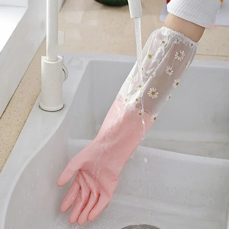 Household Long Sleeve Rubber G - Commercial Kitchen Gloves recension och pris