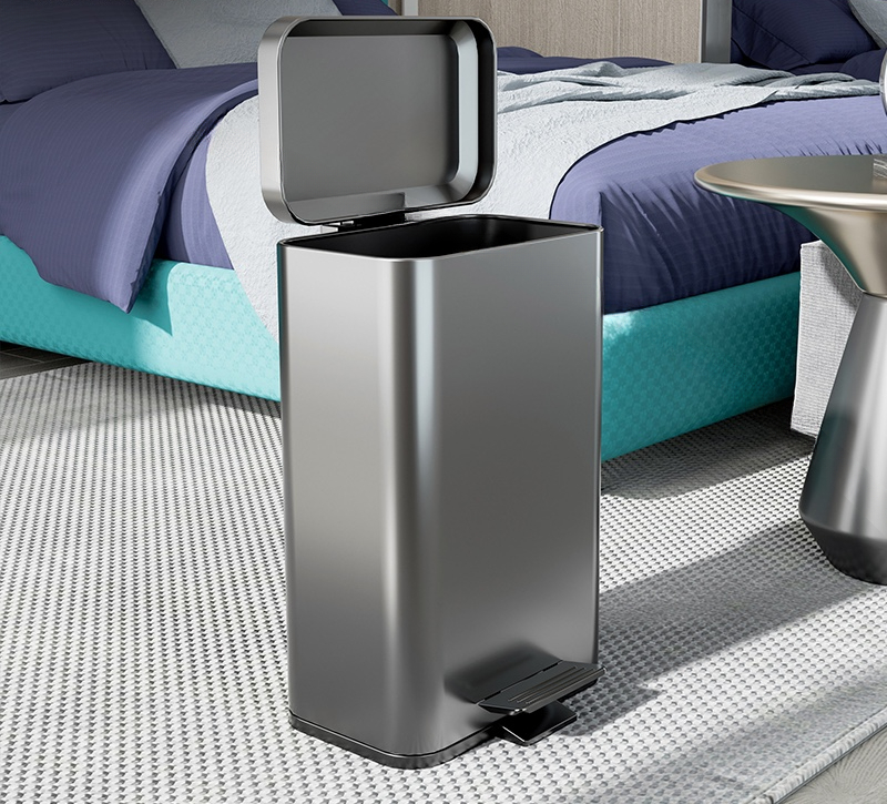 30 Liter Stainless Steel Foot  - Commercial Kitchen Trash Can recension och pris