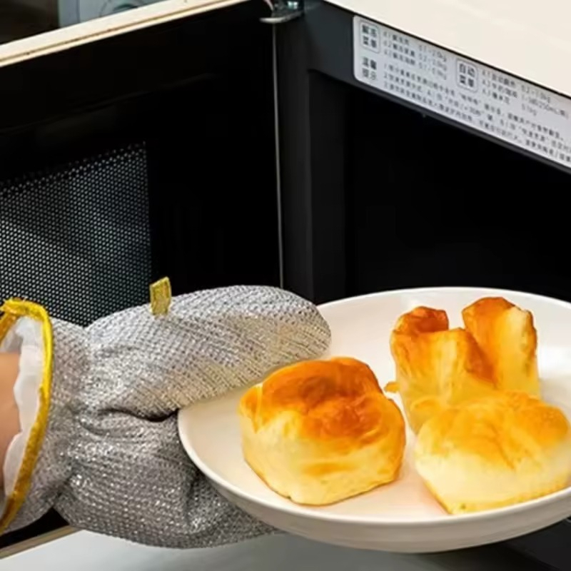 1/2PCS Silver Gloves Housework - Commercial Kitchen Gloves recension och pris