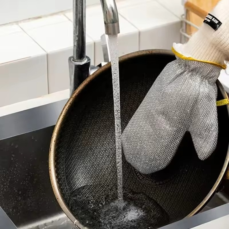 1/2PCS Silver Gloves Housework - Commercial Kitchen Gloves recension och pris