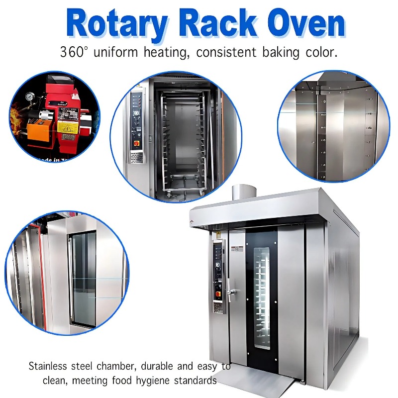 High Quality Bread Bakery Mach - Rotary Bakery Oven recension och pris