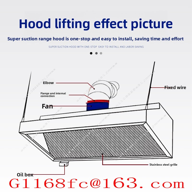 Stainless Steel Exhaust Hood f - Commercial Kitchen Exhaust Hood recension och pris