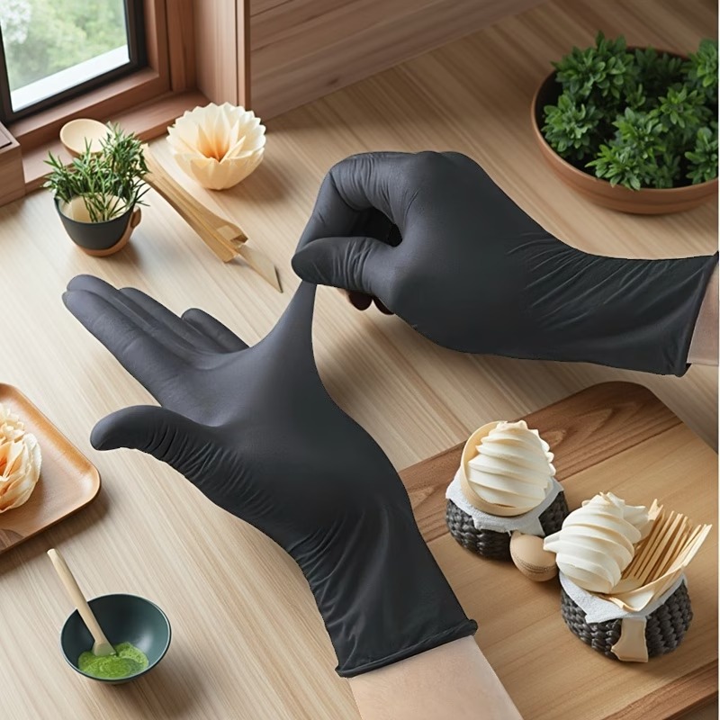 10/50/100PCS Black Disposable  - Commercial Kitchen Gloves recension och pris