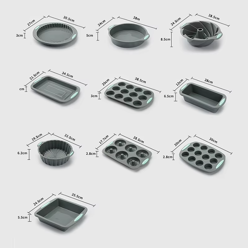Silicone Fluted Cake Pans Non- - Rotary Bakery Oven recension och pris