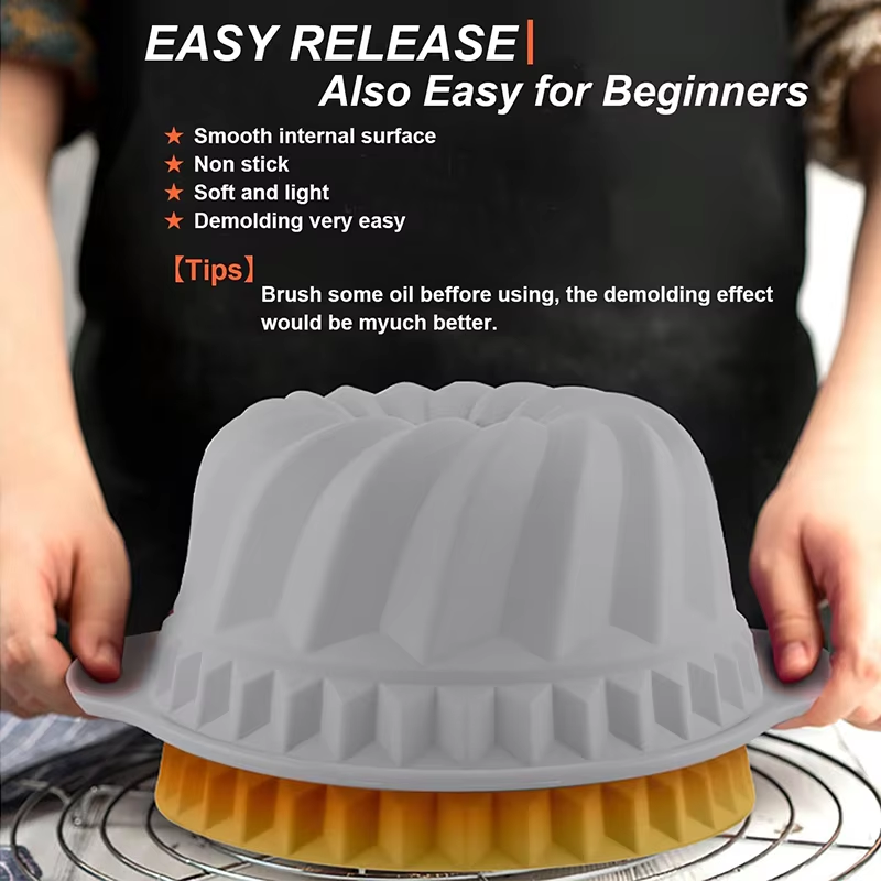 Silicone Fluted Cake Pans Non- - Rotary Bakery Oven recension och pris