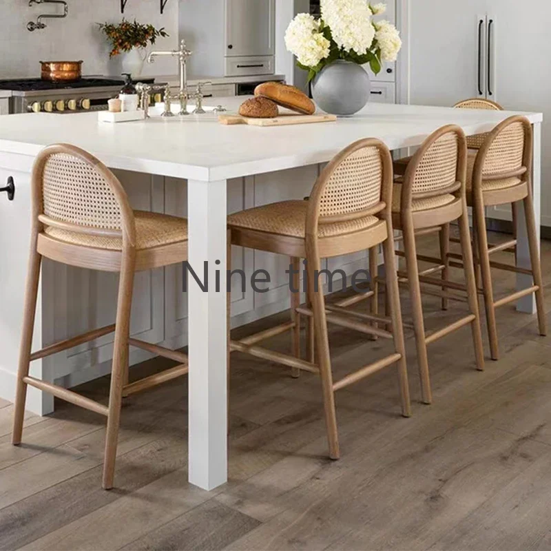 Solid Wood Rattan Kitchen Bar  - Commercial Kitchen Designer recension och pris