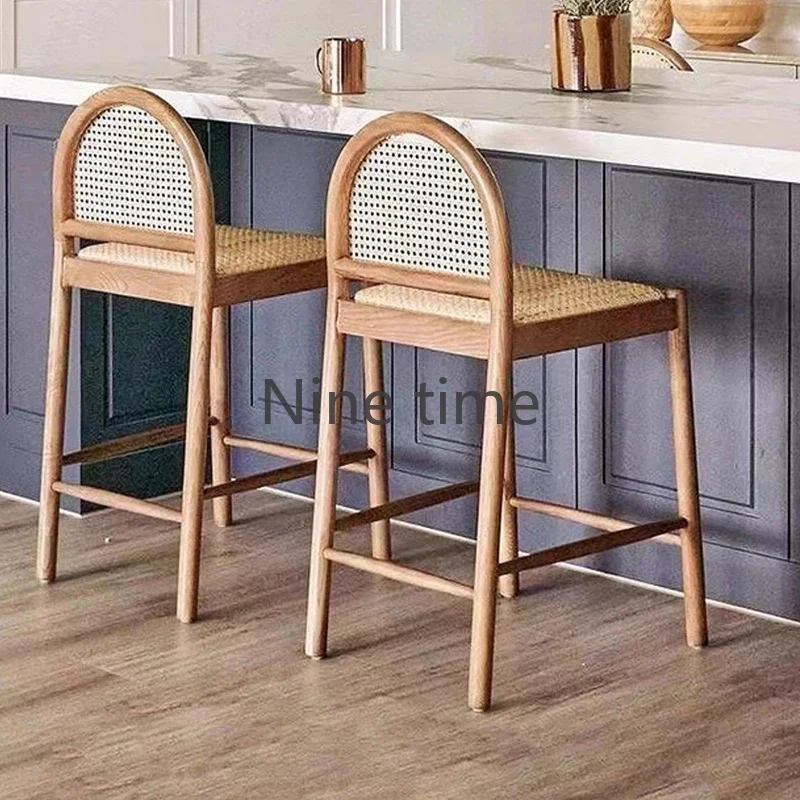 Solid Wood Rattan Kitchen Bar  - Commercial Kitchen Designer recension och pris